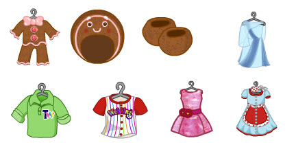 2013 Webkinz DECEMBER Holiday 3-pc Outfit Gingerbread Man Hat & Dress & Shoe 