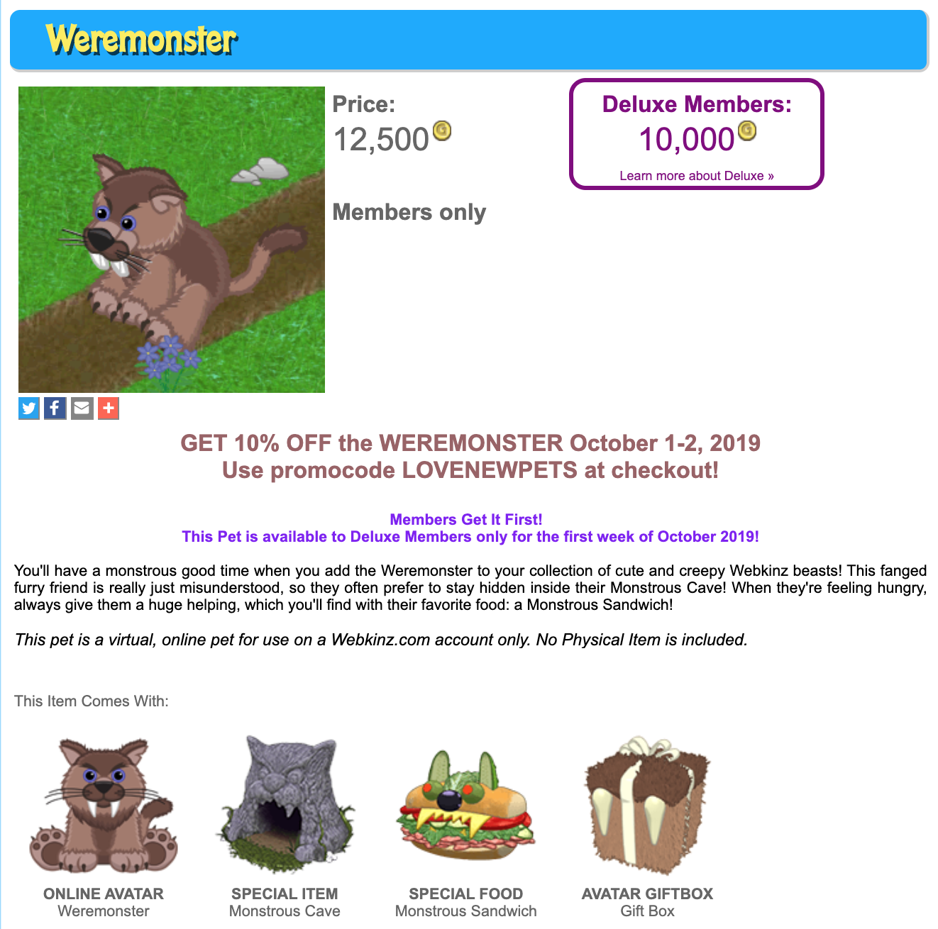 Gymbo's Webkinz Blog » October is here!